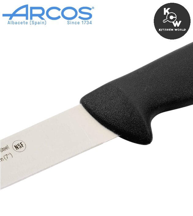 มีดแล่ปลาสแตนเลส Arcos 295225 ขนาด 19 ซม. สีดำ